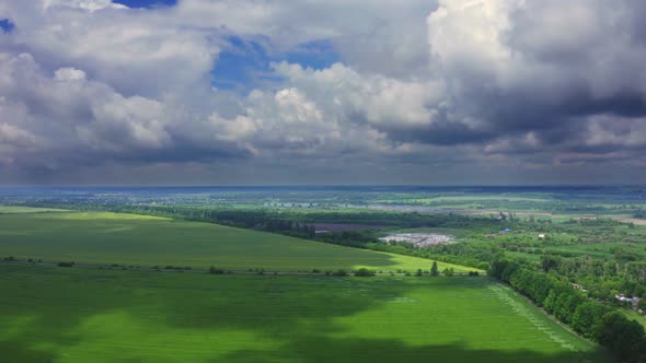 Beautiful Flying In Nature Among The Clouds