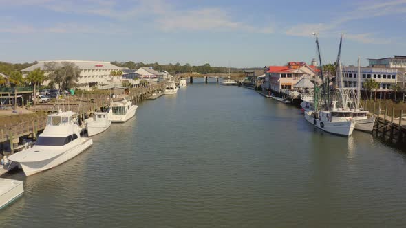 Pulling away from Shem Creek waterway