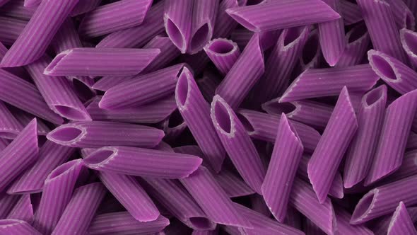 Close Up of Fresh Purple Pasta