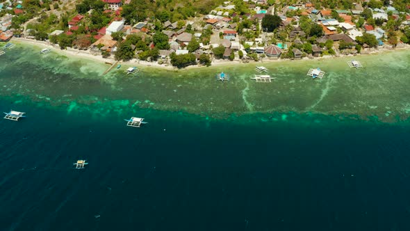 The Coast of the Island of Cebu, Moalboal, Philippines
