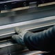 Working in production.Operator working on sheet metal cutting and bending, - VideoHive Item for Sale