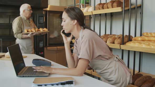 People Working in Small Business Bakery