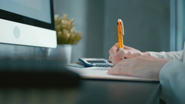 Business Woman Writing