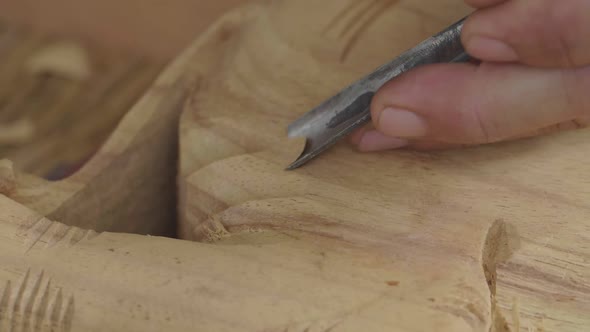 Chisel Carving Wood