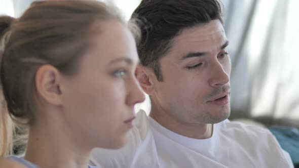 Close Up of Man Talking with Girlfriend