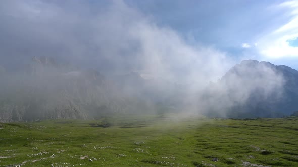 National Nature Park Tre Cime In the Dolomites Alps