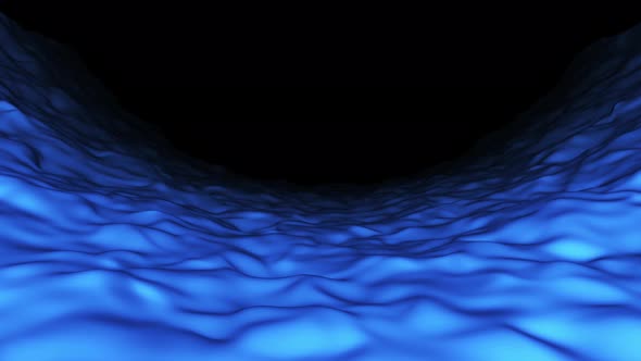 Blue Wavy Reflection Surface Texture