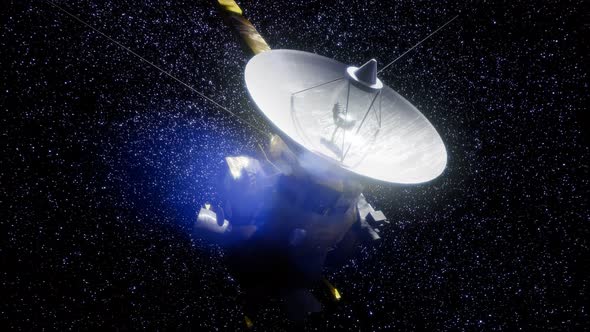 Satellite Cassini Is Approaching Saturn alt