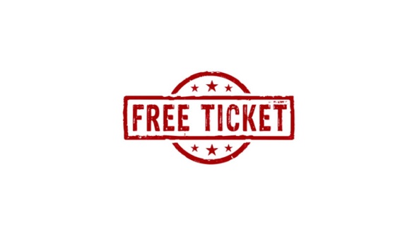 Free ticket stamp and stamping isolated