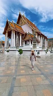 Bangkok Thailand Wat Suthat Thepwararam Ratchaworahawihan Temple in Old City of Bangkok
