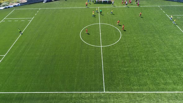 Childrens Playing Football