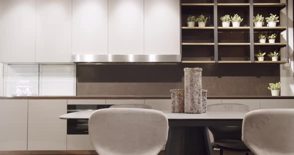 Leather Modern Gray Chair in Kitchen Room and Dining Table Modern Dining Room