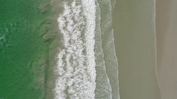 Stunning aerial views of Table Mountain in Cape Town South Africa as seen from Blouberg beach on a b