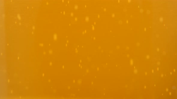 Glass full of beer slow tilt  bubbles and foam 4K 2160p UltraHD footage - Golden color of fresh beer