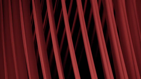 Flowing Red Cloth Banners Spinning Motion Graphics Background