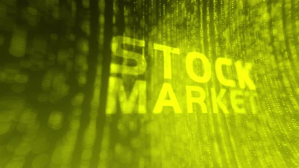 Abstract Tech Source Code Stock Market