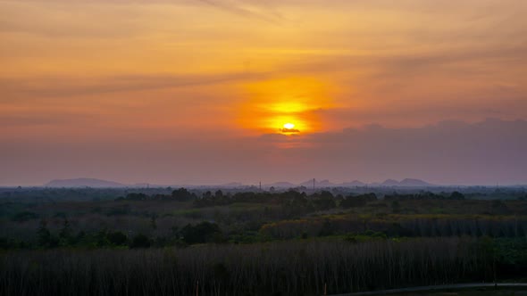 4k Time-lapse, View of Colorful dramatic sky sunset or sunrise with Moving clouds background alt