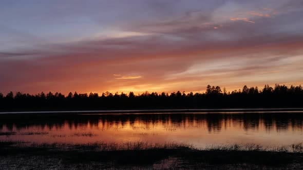 Red Glow at Sunset Timelapse