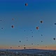 Aerial Drone View of Colorful Hot Air Balloon Flying - VideoHive Item for Sale