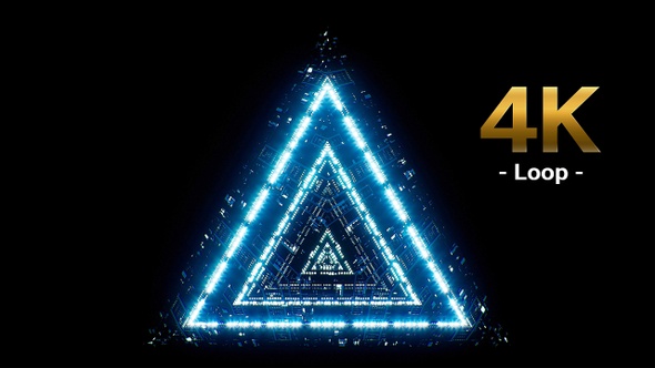 Scifi Delta Triangle Symbol 4K