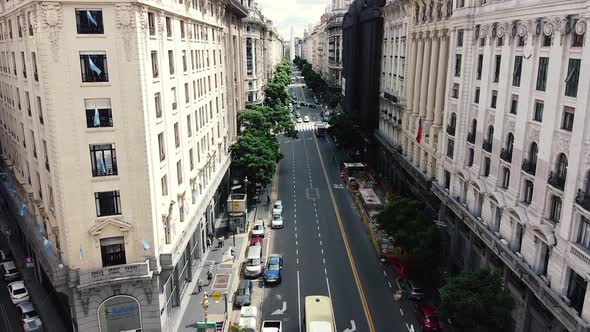 Empty Street From Above