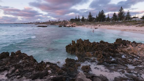 Trigg Beach, Perth, Western Australia 4K Timelapse Sunset Golden Hour