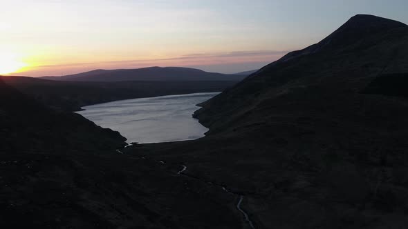 Aerial View of Lough Altan in County Donegal Ireland