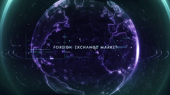 Digital Data Particle Earth Foreign Exchange Market