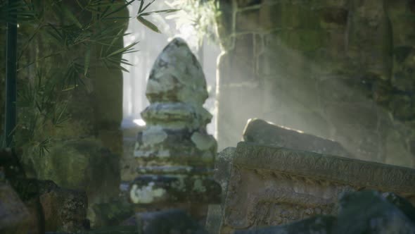 Ruins of Famous Temple in Cambodian Angkor Wat Area