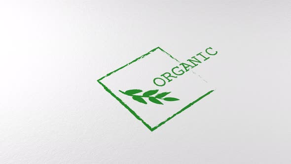 Organic stamp. Eco product marking.