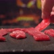 Tasty Beef Filet Pieces Is Roasting On Teppan Yaki Grill - VideoHive Item for Sale