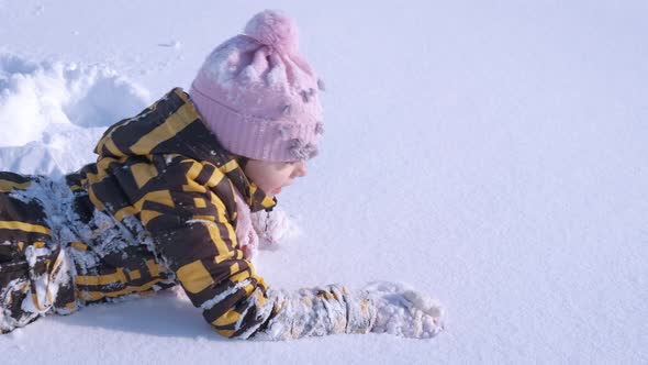 Happy Child in the Snow