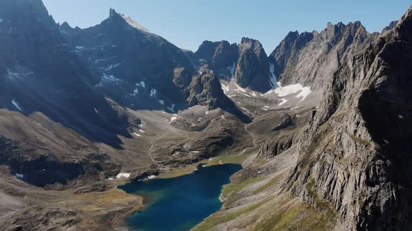 Mountain Range Aerial View