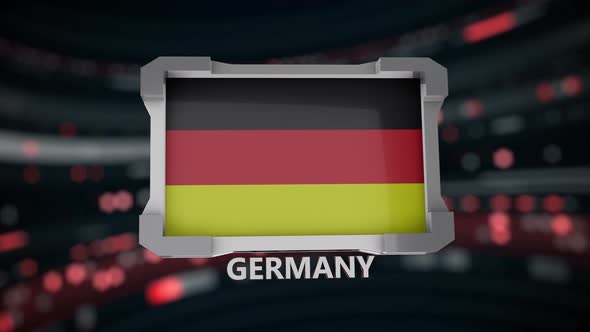 Sci Fi Futuristic germany flag