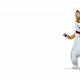 Dog Corgi Greeting From The Right on White Background - VideoHive Item for Sale