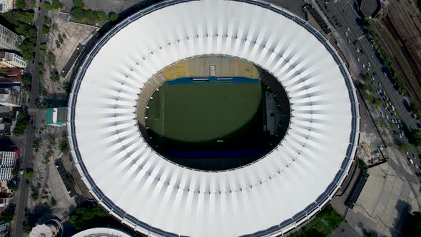 Cityscape of Rio de Janeiro Brazil. Stunning landscape of sports centre at city