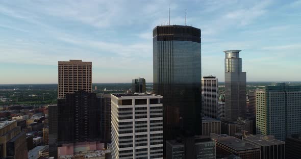 Downtown Minneapolis - Aerial Cityscape