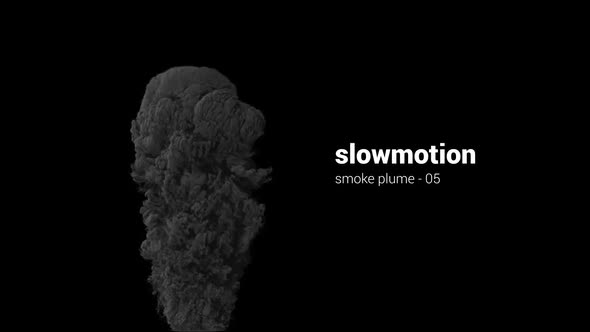 Slowmotion Smoke Plume - 05