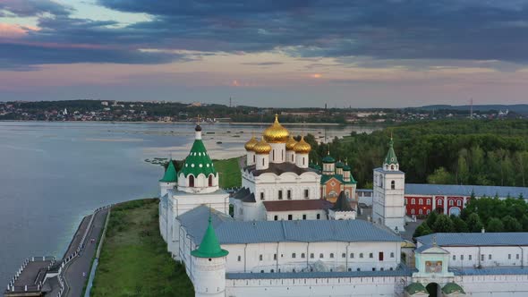 Ipatievsky Monastery in Kostroma at Sunset Russia