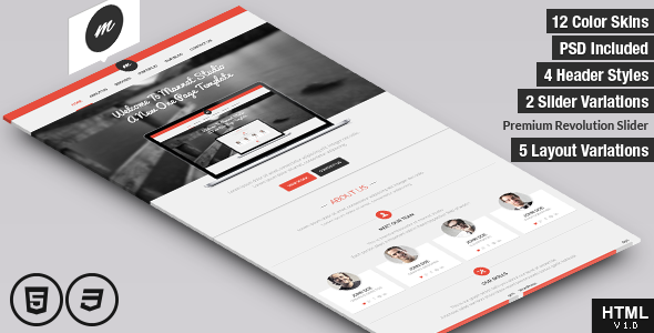 Mannat Studio Flat Clean One Page HTML Template
