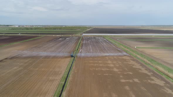 Irrigation System on Agricultural Land