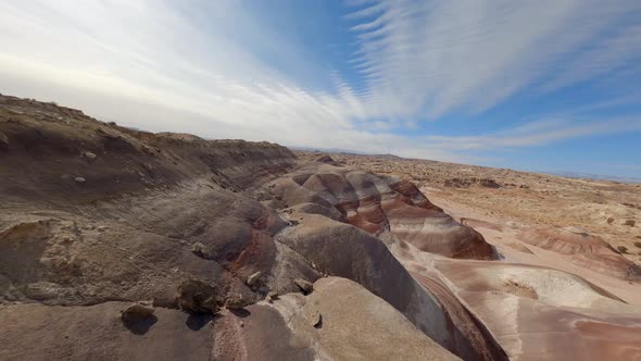 Factory Butte FPV Drone flyby in the hills and canyons.