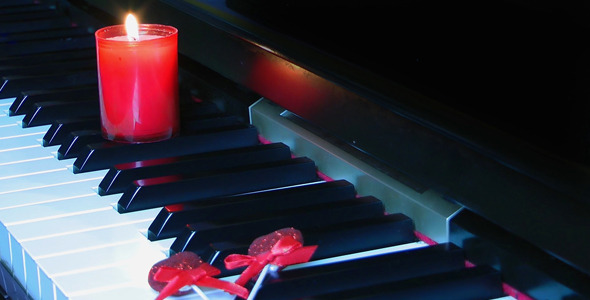 Candle on the Piano Key