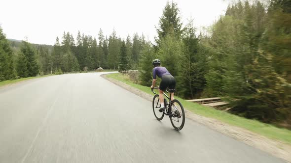 Cycling in forest