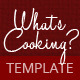 What's Cooking - GraphicRiver Item for Sale