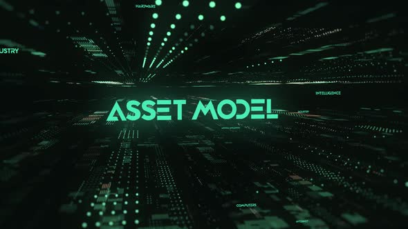 Sci Fi Digital Data Word Asset Model alt