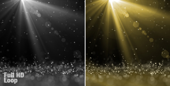 Sparkling particles with Lens FX Loop Full HD