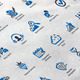 SEO & Internet Marketing Icons | Blue Versions 3 - GraphicRiver Item for Sale