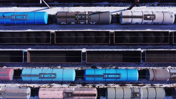 Train Cars Top View