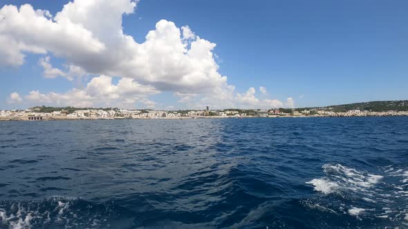 View of Ionian Sea, Santa Maria di Leuca, Puglia, Italy